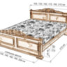 Кровать «Моника» из массива дерева - 